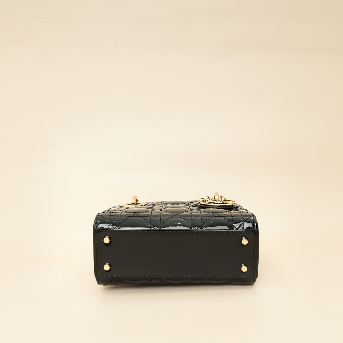 Christian Dior Black Lady Dior Mini Chain Bag