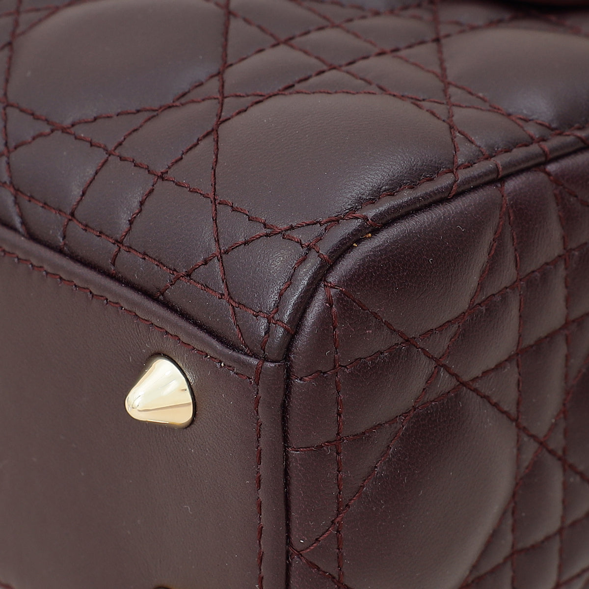 Christian Dior Amarante Lady Dior My ABCDior Small Bag W/ Twilly