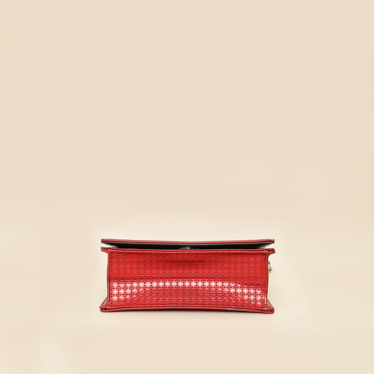 Christian Dior Red Micro Cannage Diorama Small Shoulder Bag