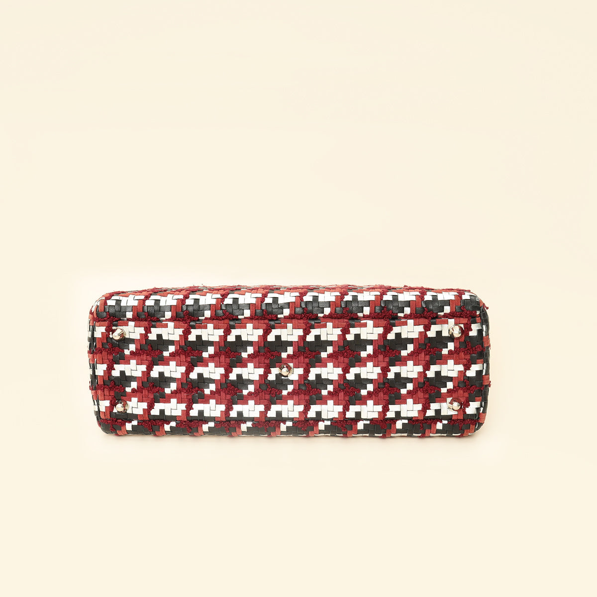 Christian Dior Multicolor Woven Lady Dior Large Bag