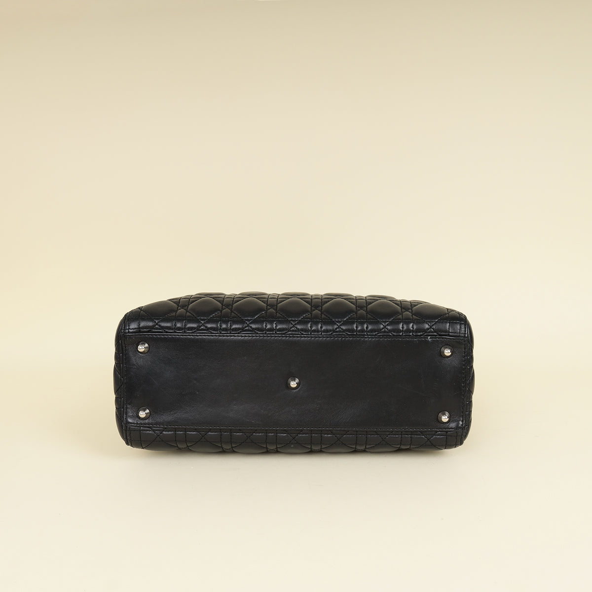 Christian Dior Black Lady Dior Large Bag