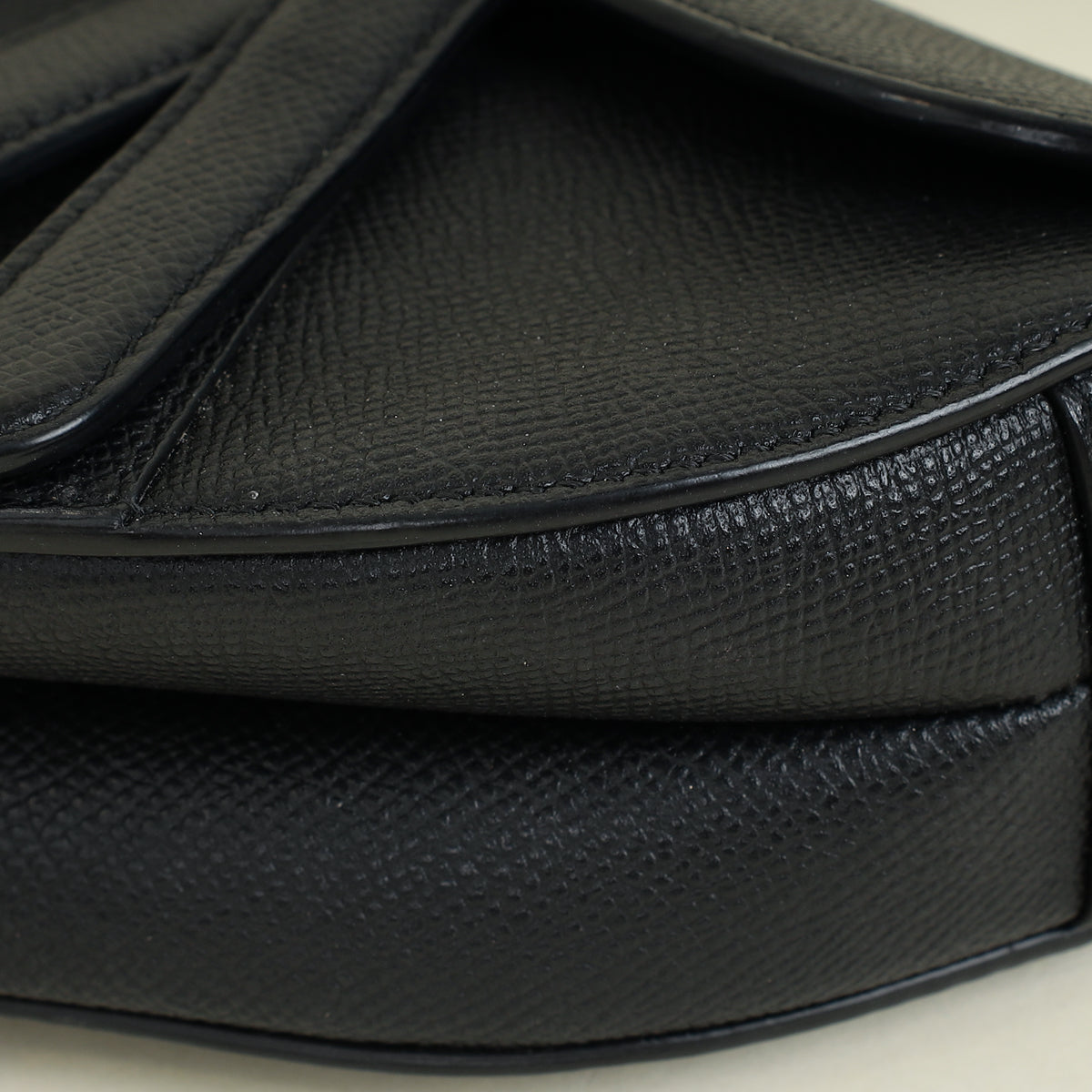 Christian Dior Black Mini Saddle Bag with Strap