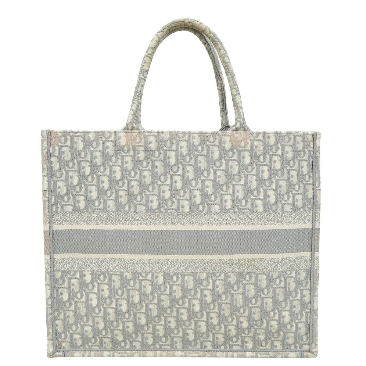 Christian Dior Grey Oblique Book Tote Large Bag