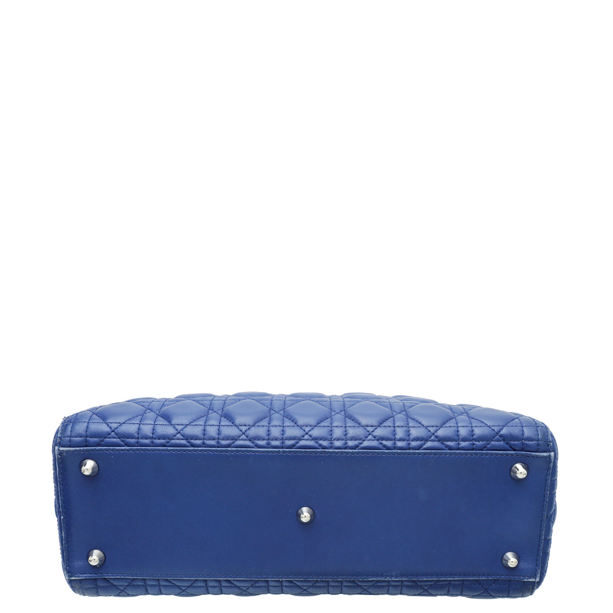 Christian Dior Blue Lady Dior Large Bag