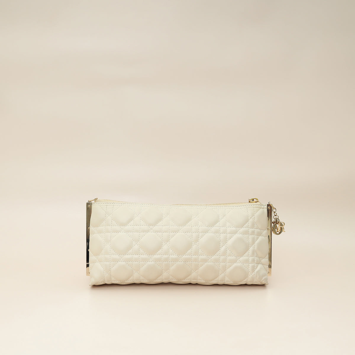 Christian Dior Dusty Ivory New Line Cannage Dior Club Bag