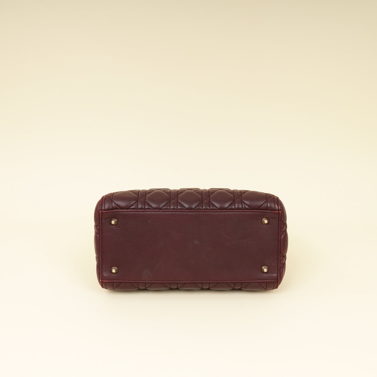 Christian Dior Burgundy Lady Dior Medium Bag