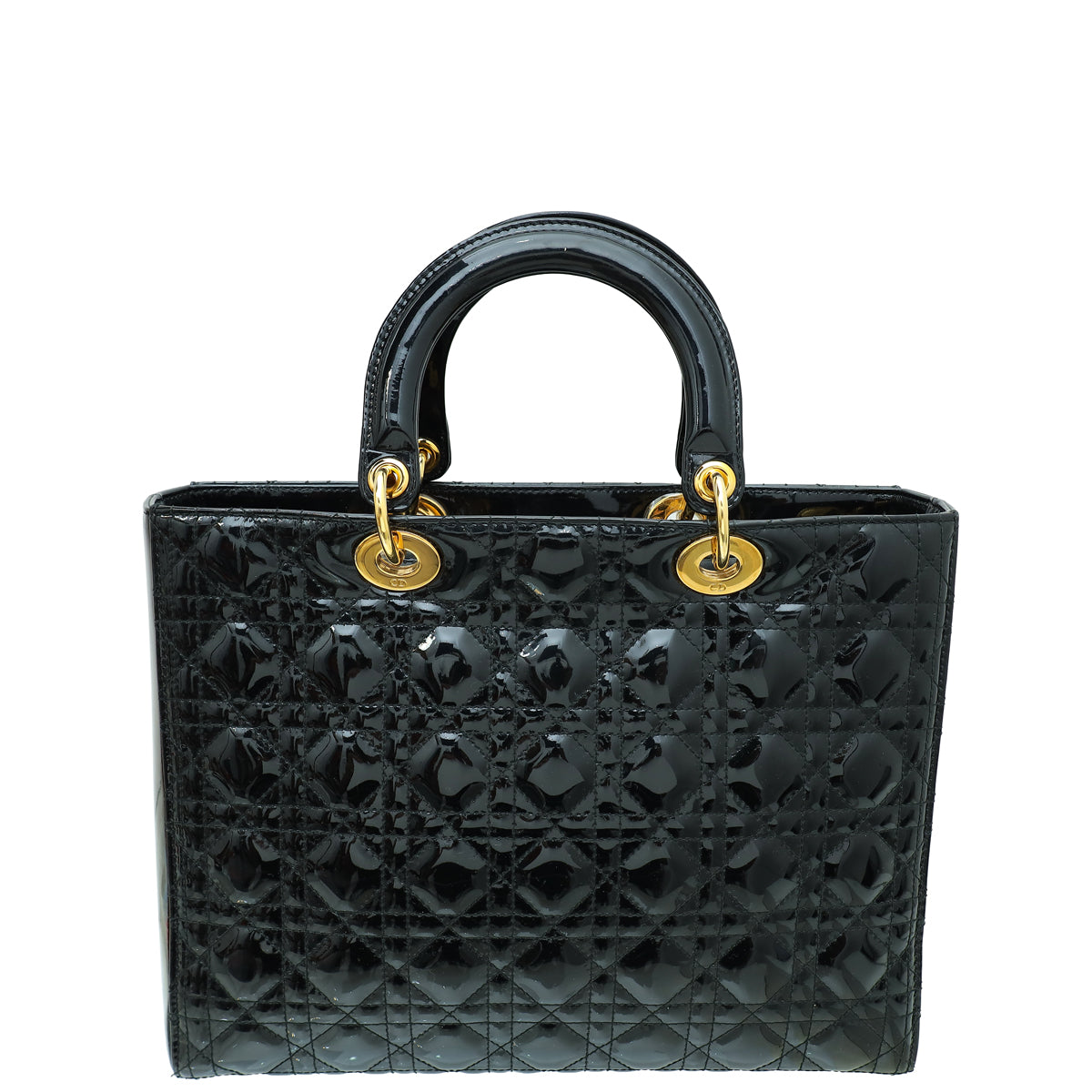 Christian Dior Black Lady Dior Large Bag