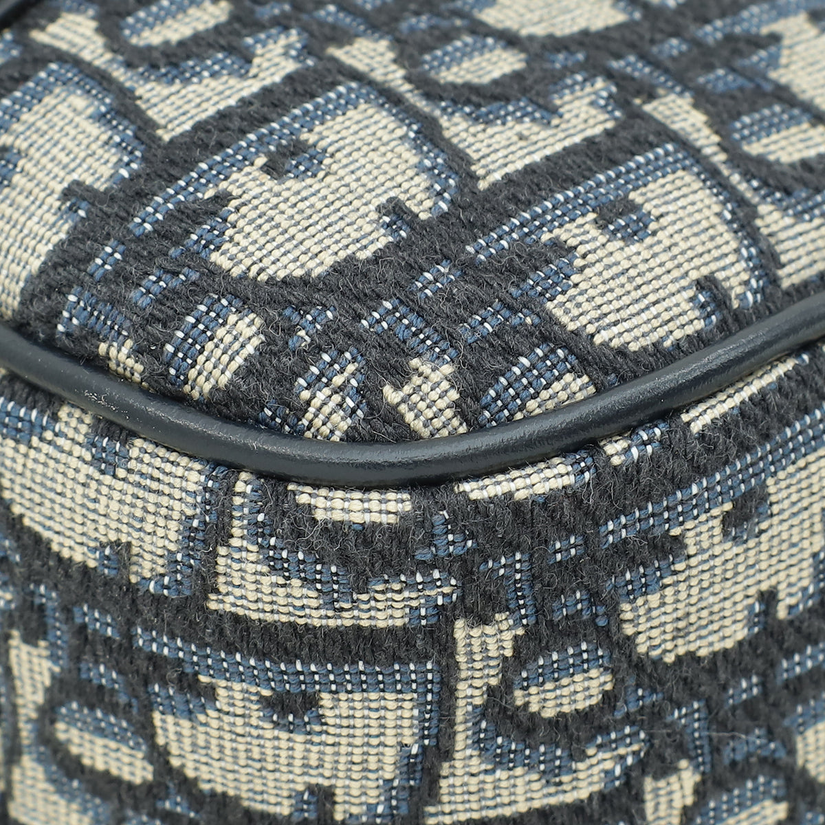 Christian Dior Blue Oblique D-Vibe Bowling Medium Bag