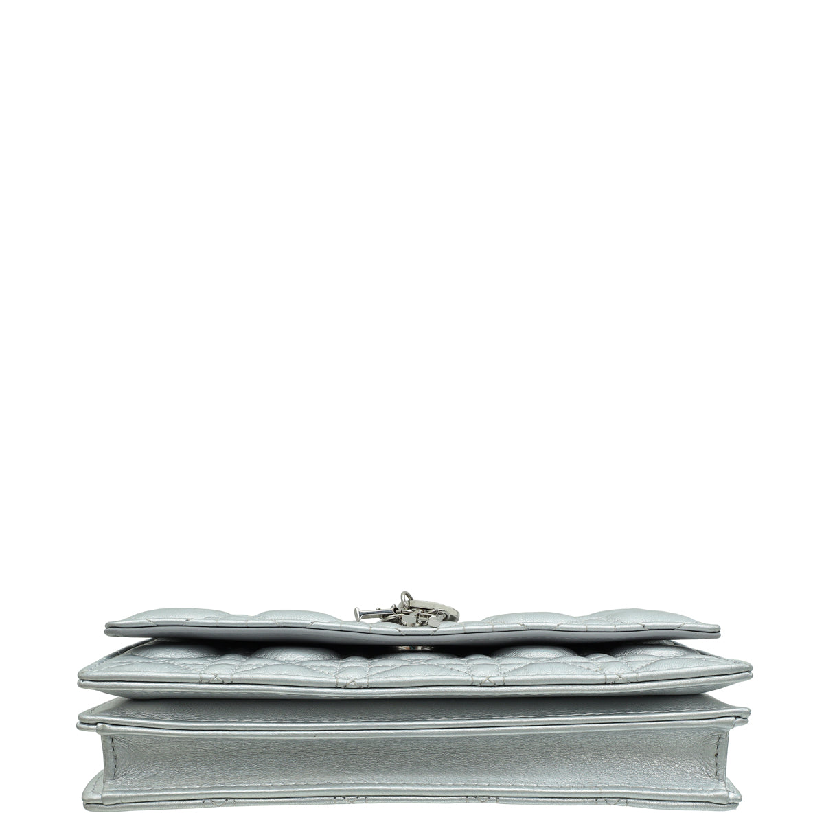 Christian Dior Iridescent Metallic Silver My Dior Cannage Mini Bag
