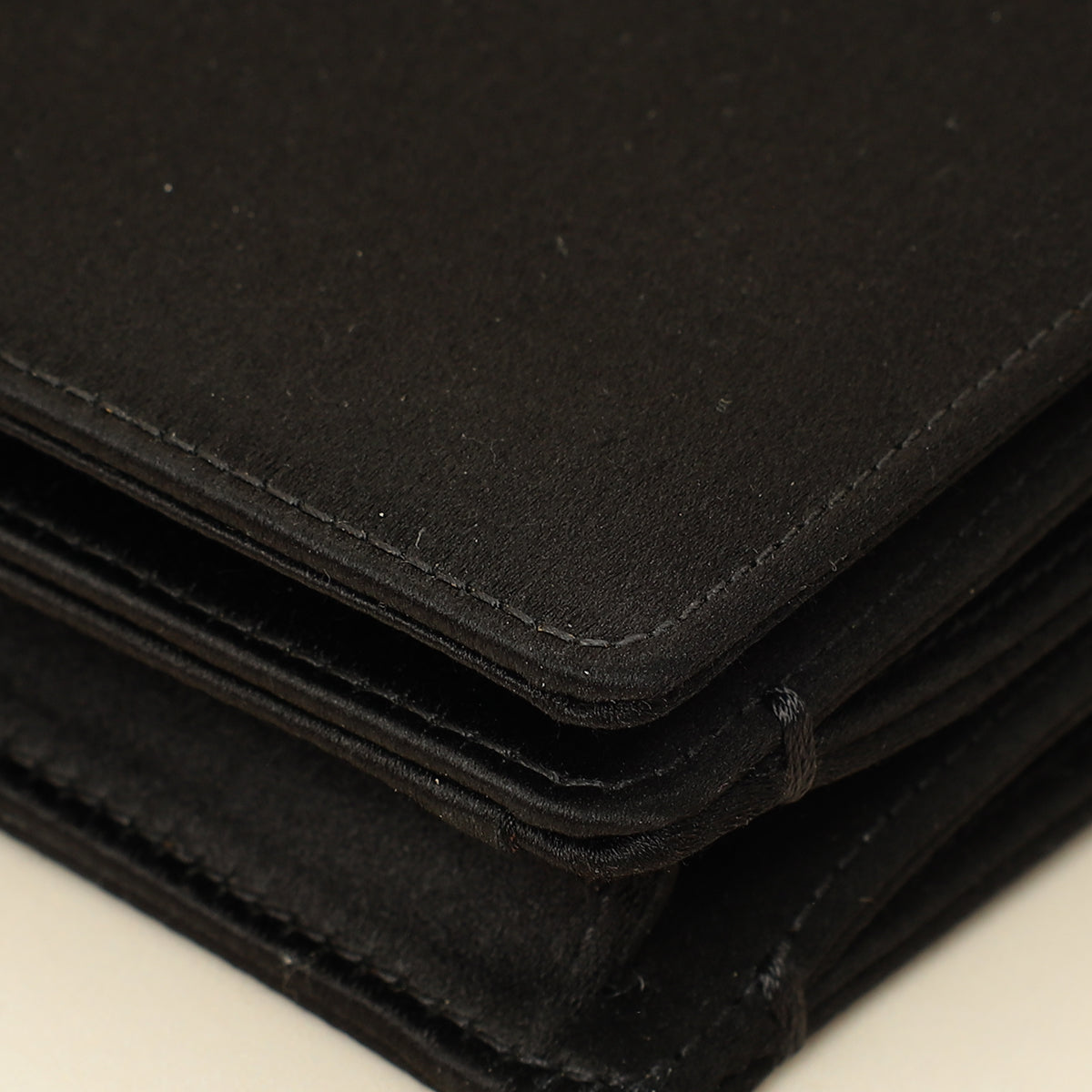 Christian Dior Black D-Bee Satin Evening Clutch Bag