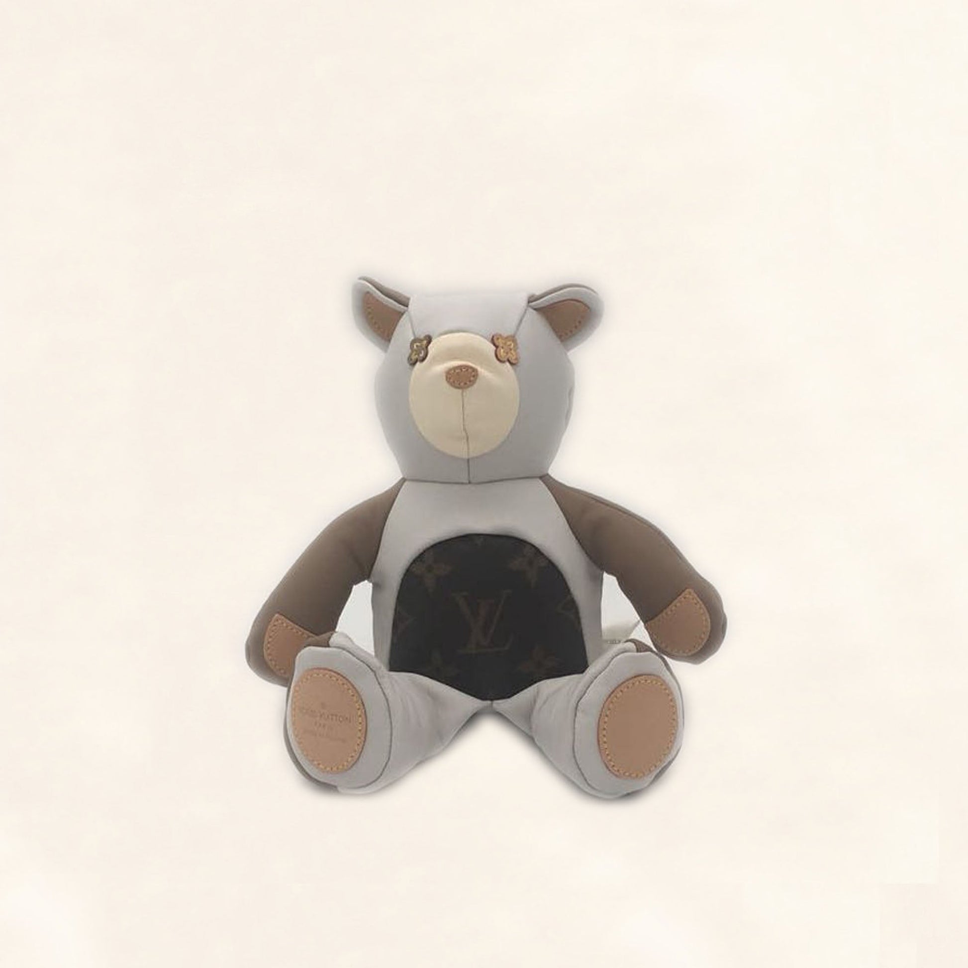 Louis Vuitton Doudou Teddy Bear White Crossbody