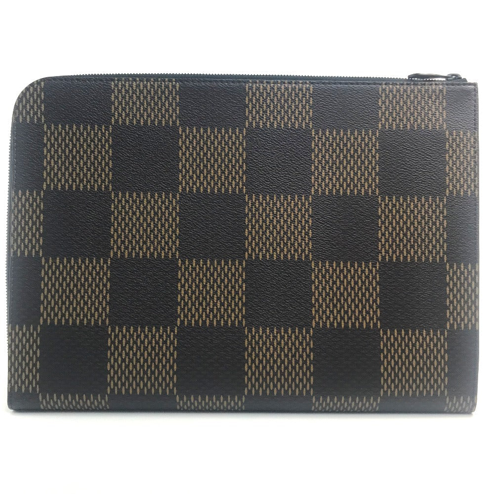 LOUIS VUITTON Clutch bag Damier canvas Brown Damier Giant Pochette Jules