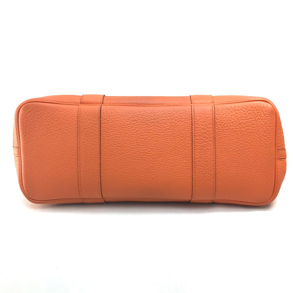 HERMES Tote Bag Towar Office / Leather Orange Garden party PM
