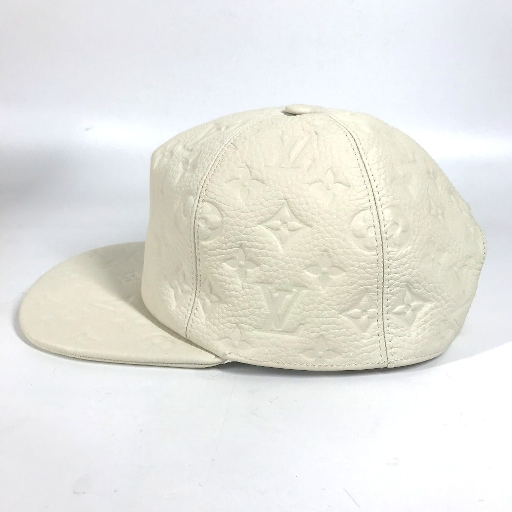 LOUIS VUITTON hat Monogram Ann Platt Leather white Monogram Ann Platt Casquette Quill 1.0 unisex(Unisex) TU