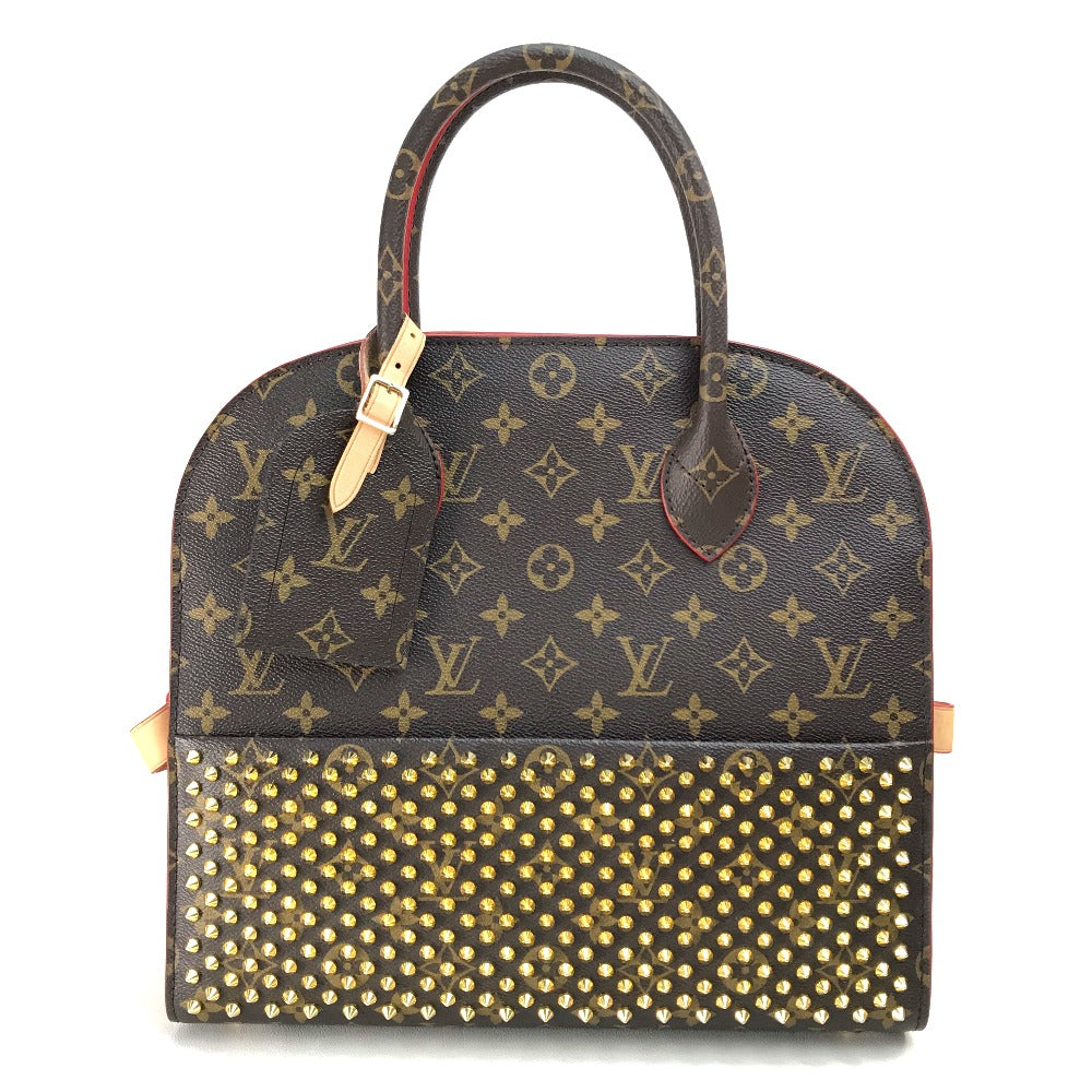 LOUIS VUITTON Handbag PVC, Monogram canvas Brown Monogram Studs iconoclast christian louboutin collaboration