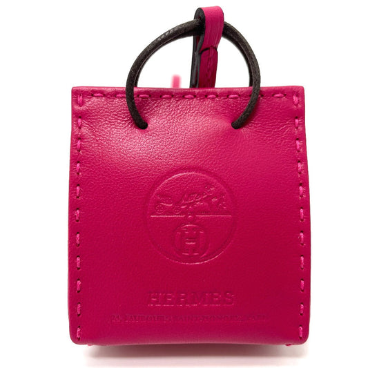 HERMES charm Anyo Miro pink Shopper sack orange Women