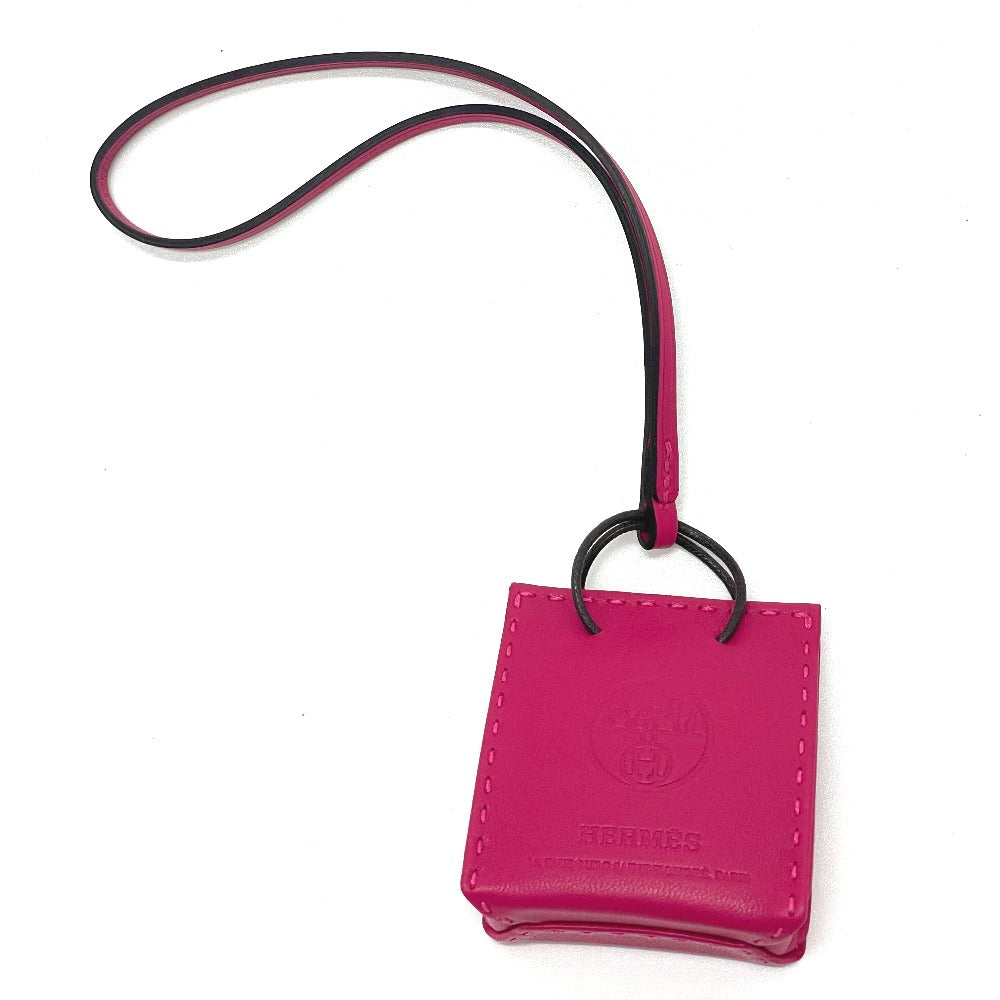 HERMES charm Anyo Miro pink Shopper sack orange Women