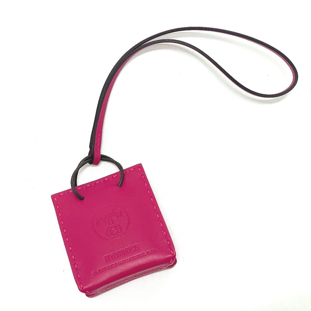 HERMES charm Anyo Miro pink Shopper sack orange Women