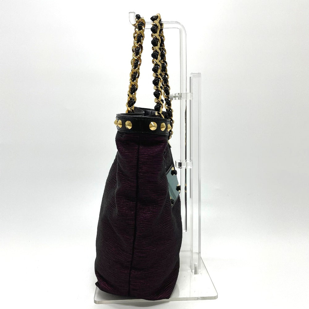 LOUIS VUITTON Tote Bag Canvas / leather Purple / Black Handbags/handbags Accessories of Deburju Neonoe Women