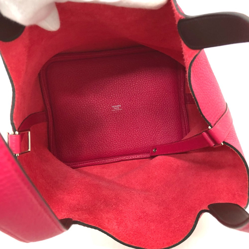 HERMES Handbag Togo Pink type Tote Bag Picotin Lock MM 22 Women