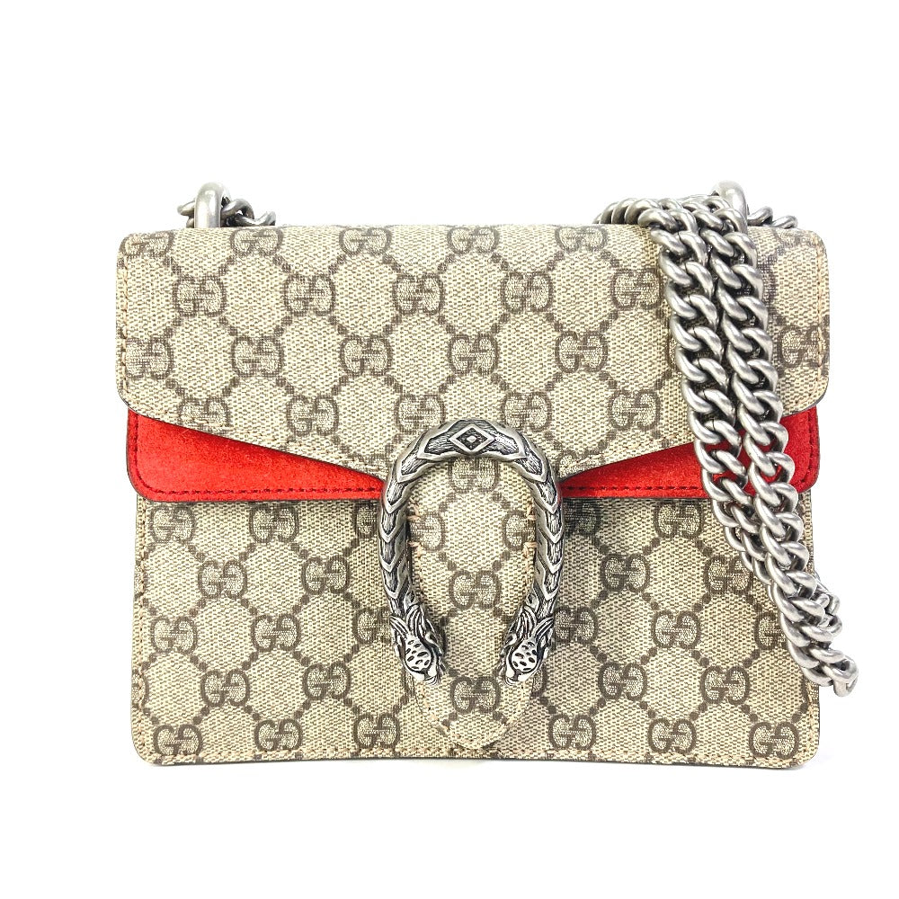 GUCCI Shoulder Bag 421970 GG Supreme Canvas beige GG Dionysus Women