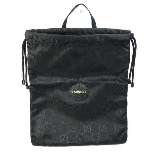 GUCCI Handbag 674247 Nylon black GG laundry bag