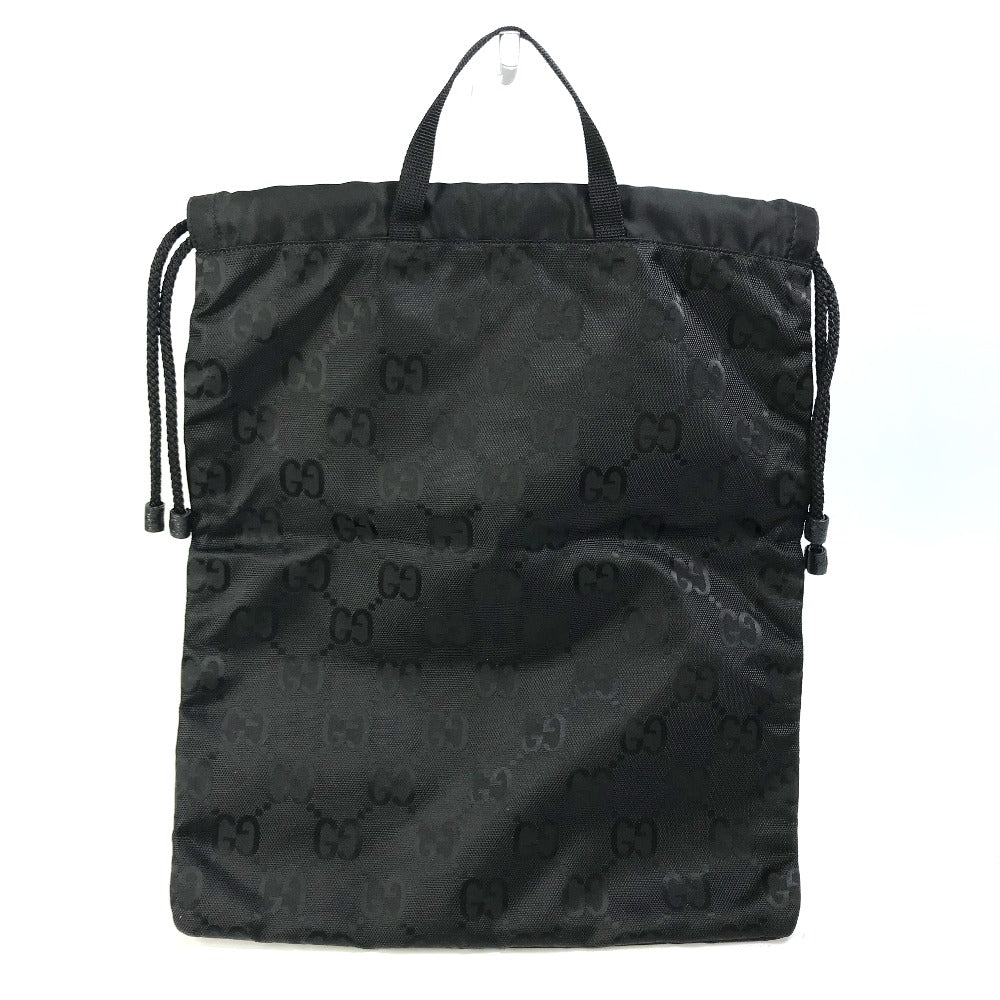 GUCCI Handbag 674247 Nylon black GG laundry bag