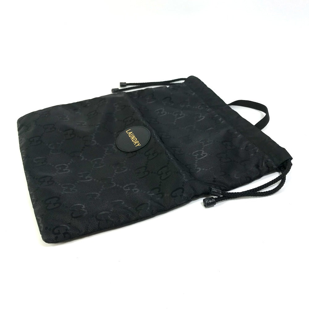 GUCCI Handbag 674247 Nylon black GG laundry bag