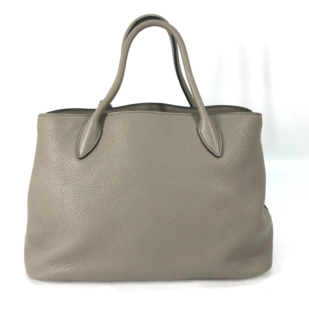 PRADA Shoulder Bag 1BA579 leather gray logo VIT.DAINO Women