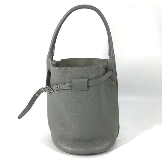 CELINE Handbag 187243 leather gray Shoulder bag with pouch Big bag Bucket Women