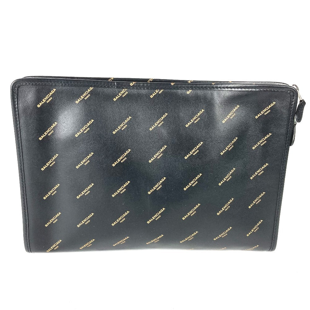 BALENCIAGA Clutch bag 443658 leather black Bag Bazaar porch mens