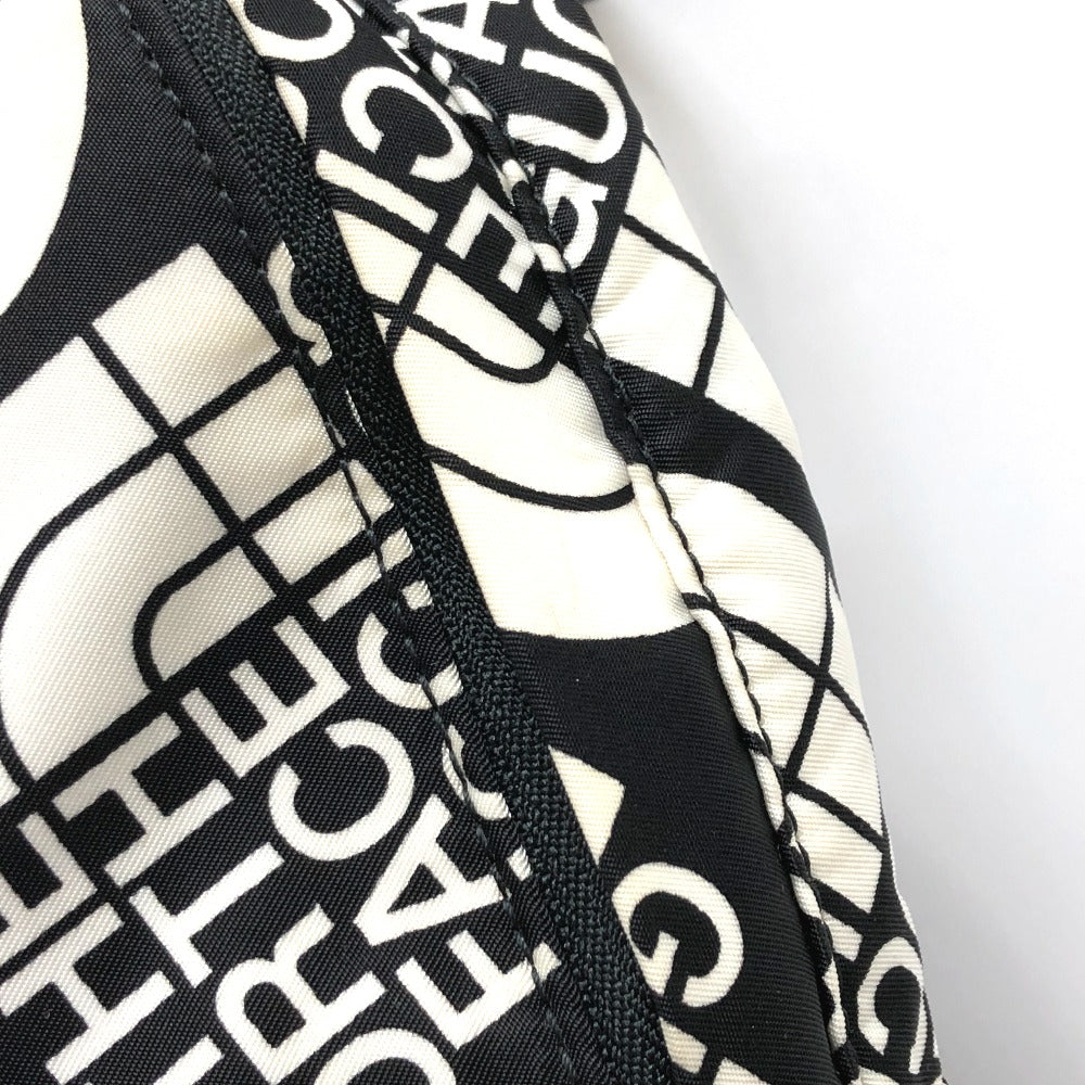 GUCCI Backpack 650288 Nylon / leather Black x white GUCCIxTHE NORTH FACE collaboration