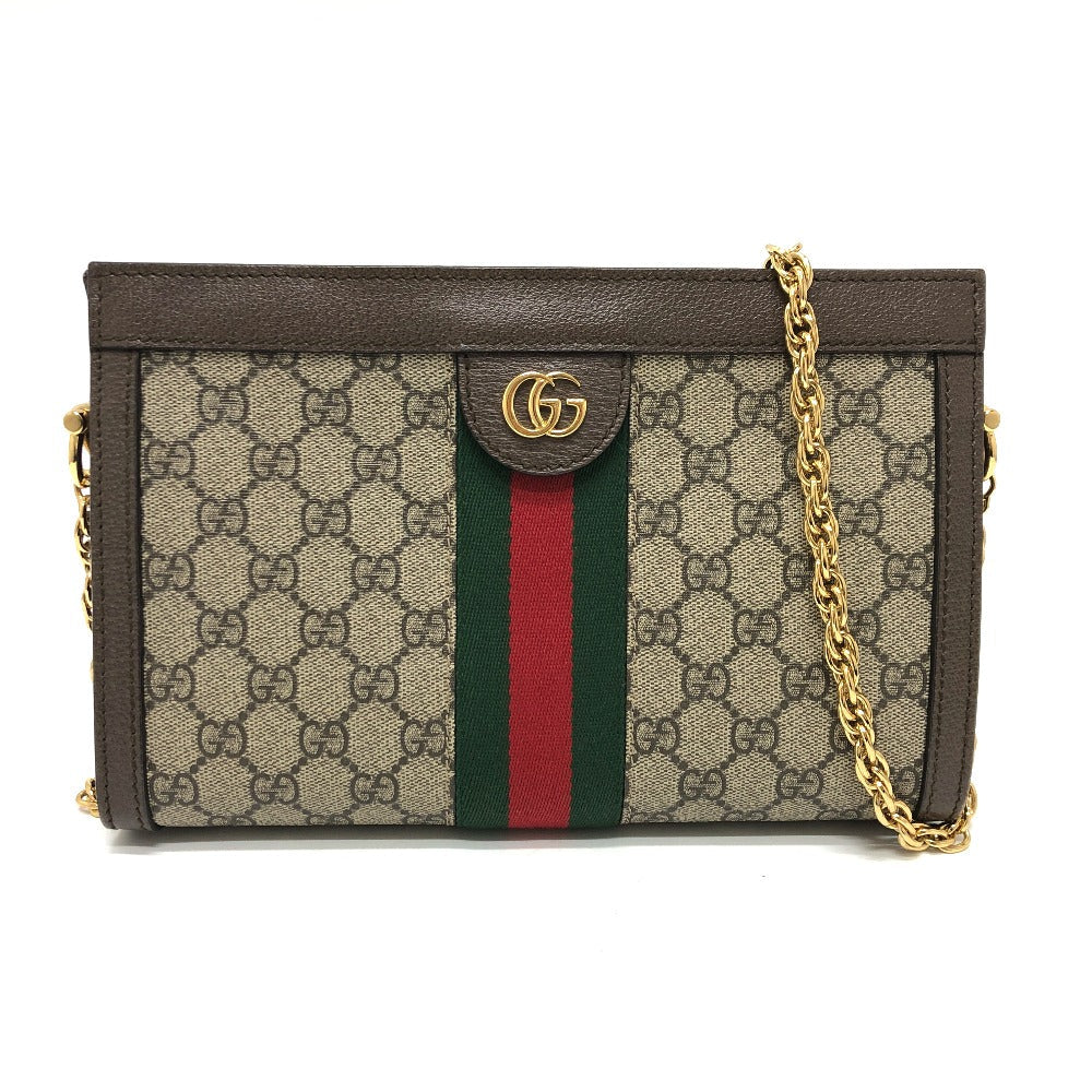 GUCCI Shoulder Bag 503877 GG Supreme Canvas Brown Ophidia GG Small Women