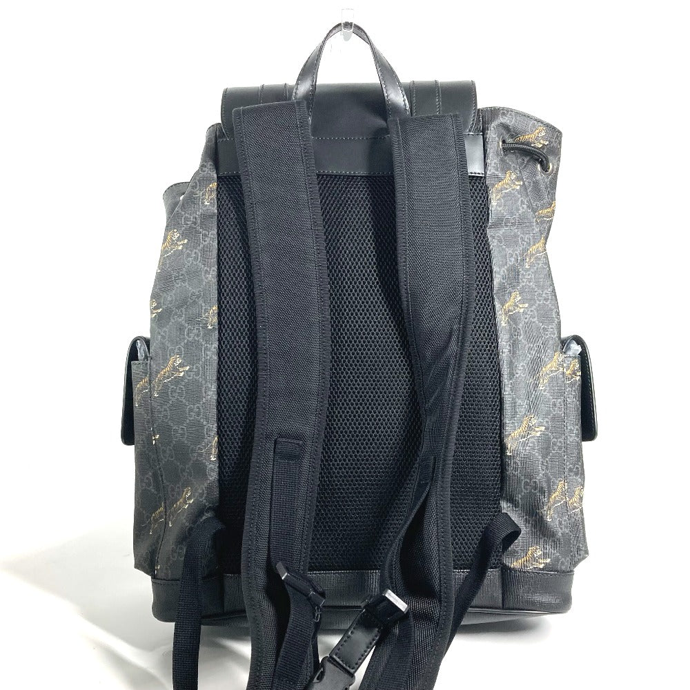 GUCCI Backpack 495563 GG Supreme Canvas black GG Supreme Sherry line