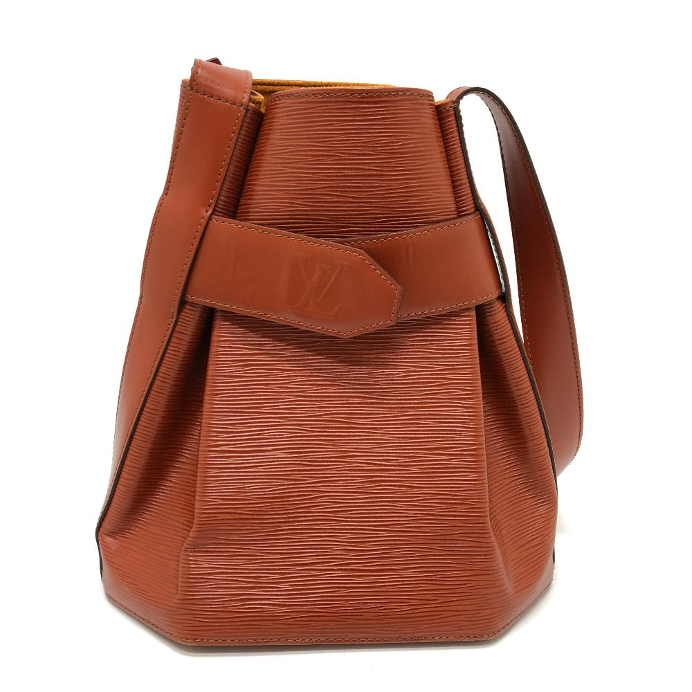 LOUIS VUITTON Shoulder Bag Epi Leather Brown Epi Sac DePaul GM Women