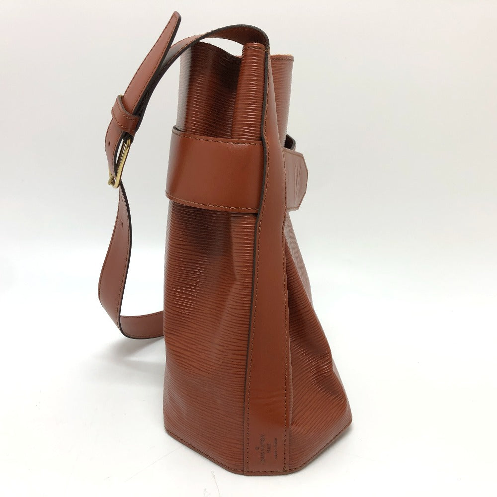 LOUIS VUITTON Shoulder Bag Epi Leather Brown Epi Sac DePaul GM Women