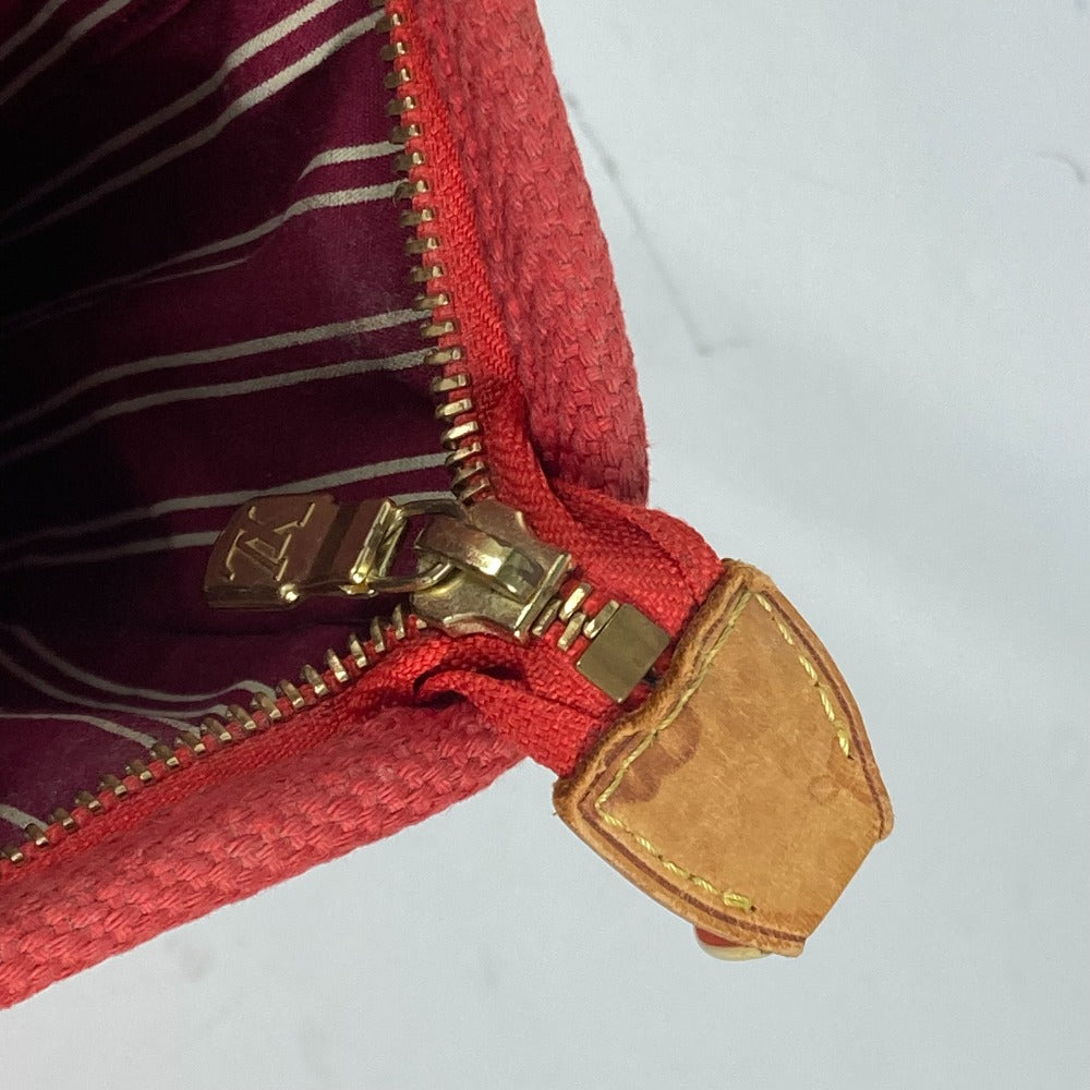LOUIS VUITTON Handbag M40037 canvas Red Antigua Hippo PM Women