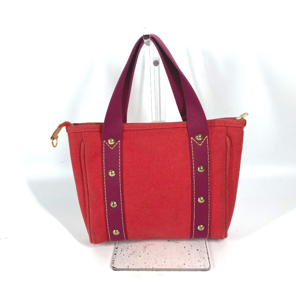 LOUIS VUITTON Handbag M40037 canvas Red Antigua Hippo PM Women