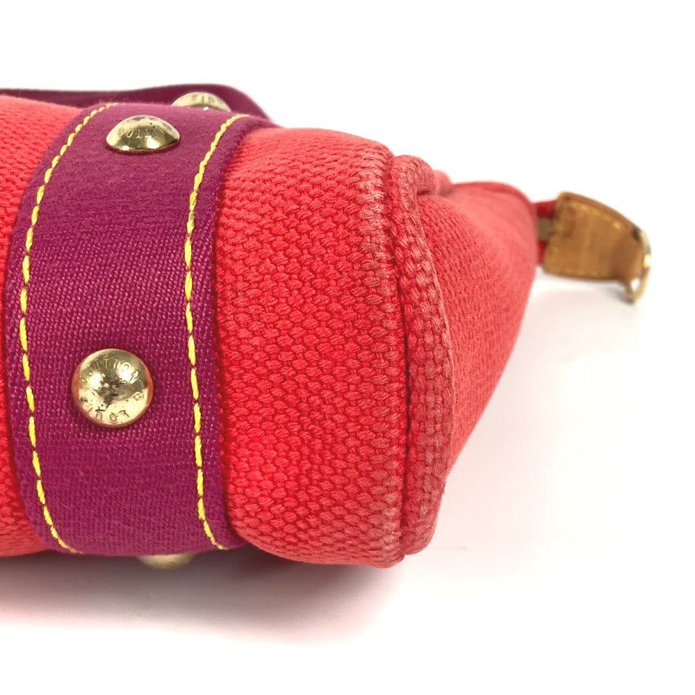 LOUIS VUITTON Handbag M40037 canvas Red Antigua Hippo PM Women