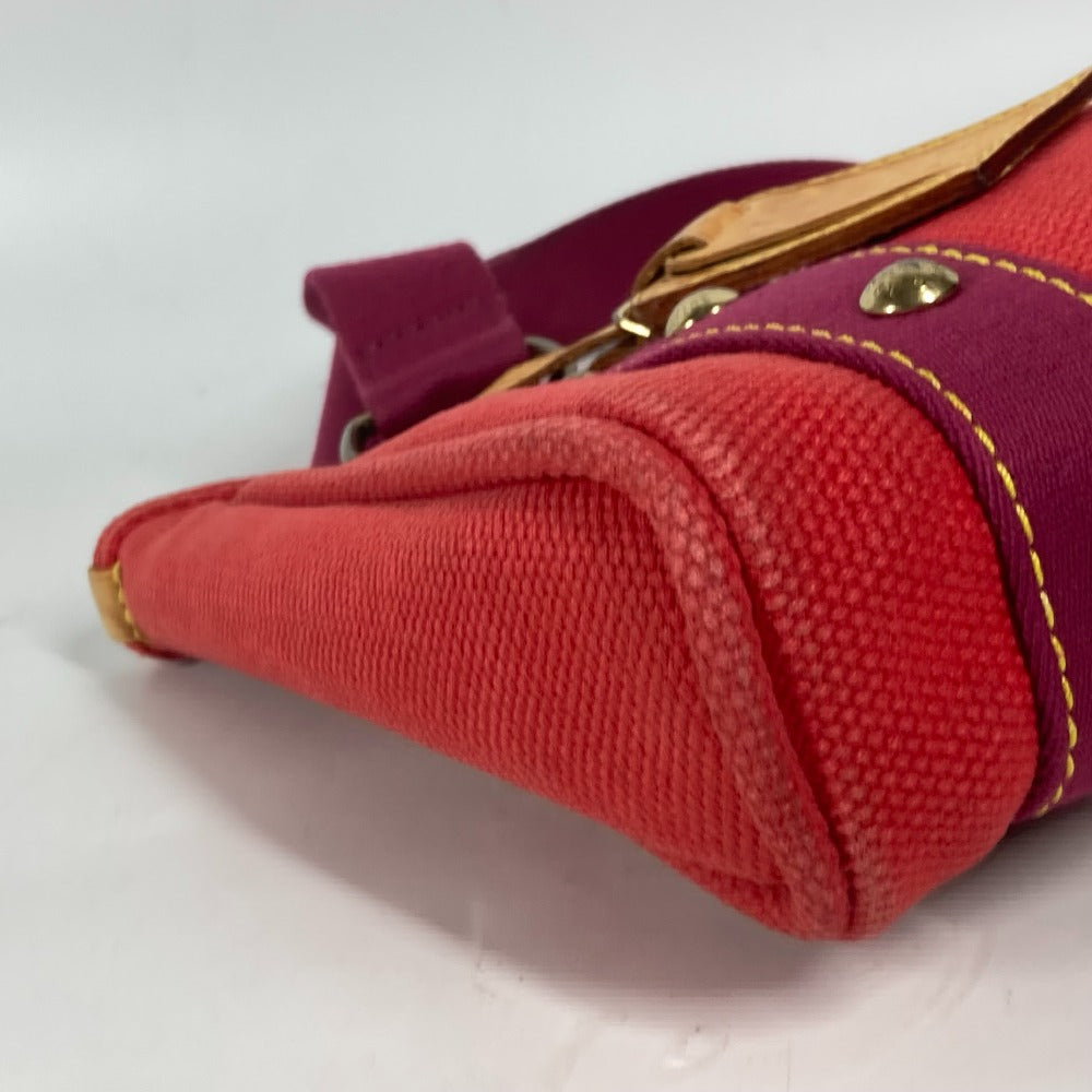 LOUIS VUITTON Handbag M40037 canvas Red Antigua Hippo PM Women