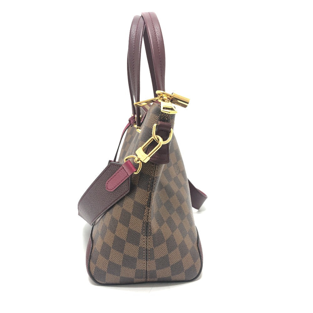 LOUIS VUITTON Handbag Damier canvas Brown x pink type Damier Hyde Park Women