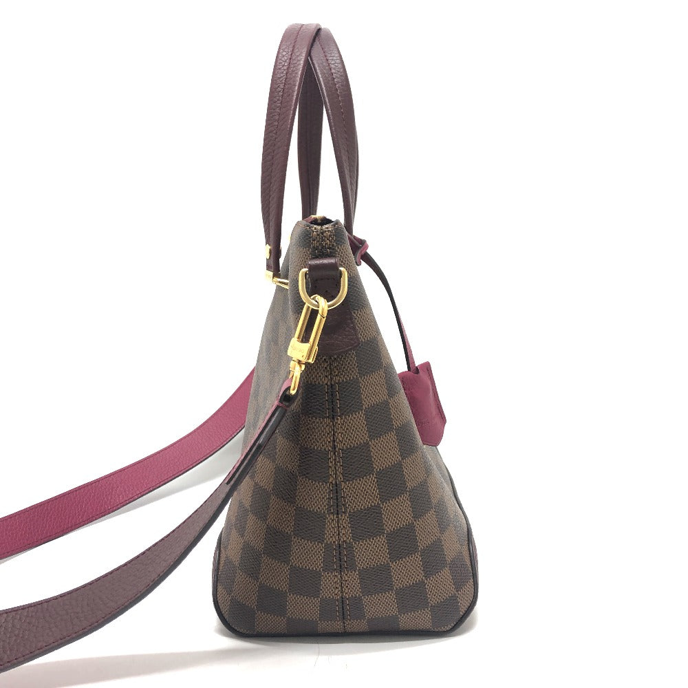 LOUIS VUITTON Handbag Damier canvas Brown x pink type Damier Hyde Park Women