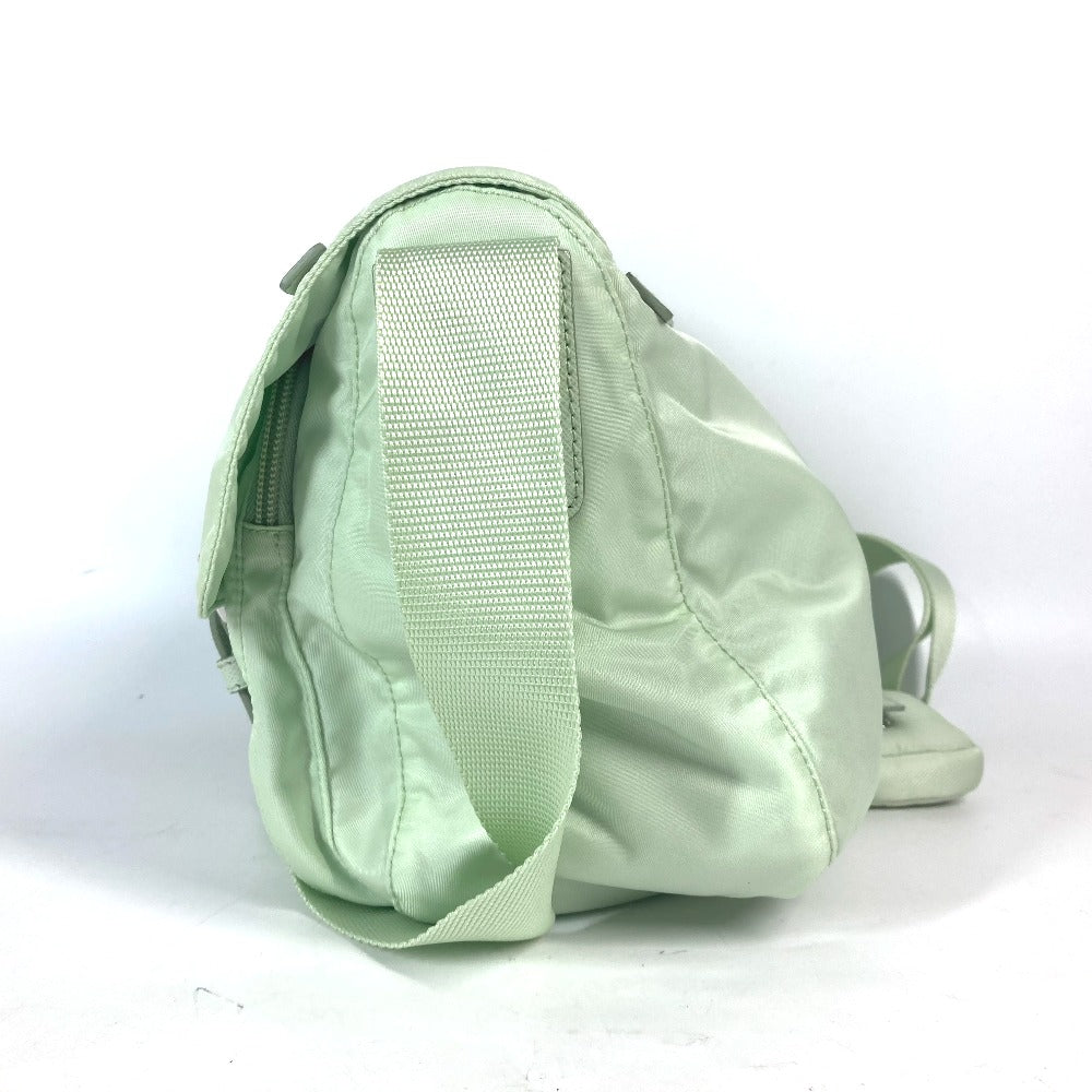 PRADA Shoulder Bag 1BD953 Nylon green Triangle logo plate Re-Nylon Women