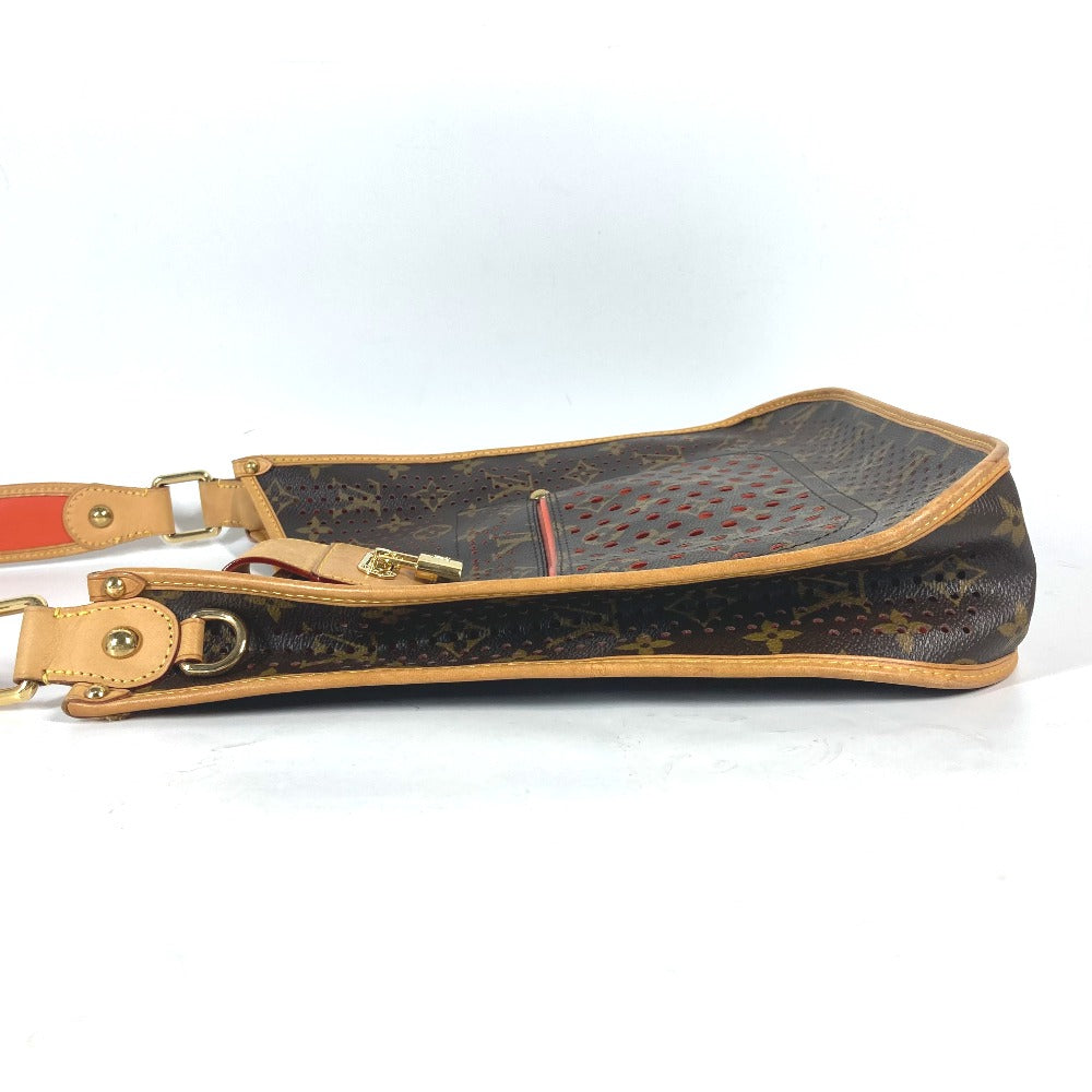 LOUIS VUITTON Shoulder Bag Monogram canvas Brown x orange Monogram Perfo Punching Musette Women
