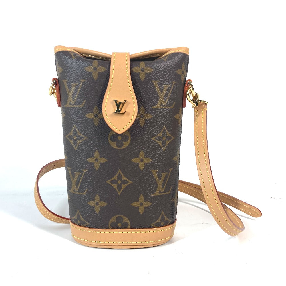 LOUIS VUITTON Shoulder Bag Monogram canvas Brown Monogram fold me pouch