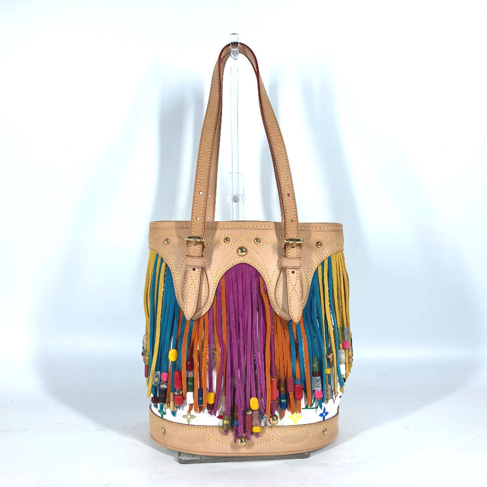 LOUIS VUITTON Shoulder Bag Monogram multicolor canvas white Monogram multicolor Bucket Flange