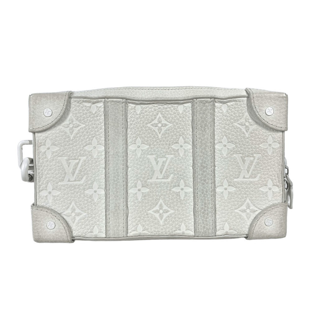 LOUIS VUITTON Shoulder Bag Taurillon Clemence Leather white LV Friends Monogram Soft Trunk