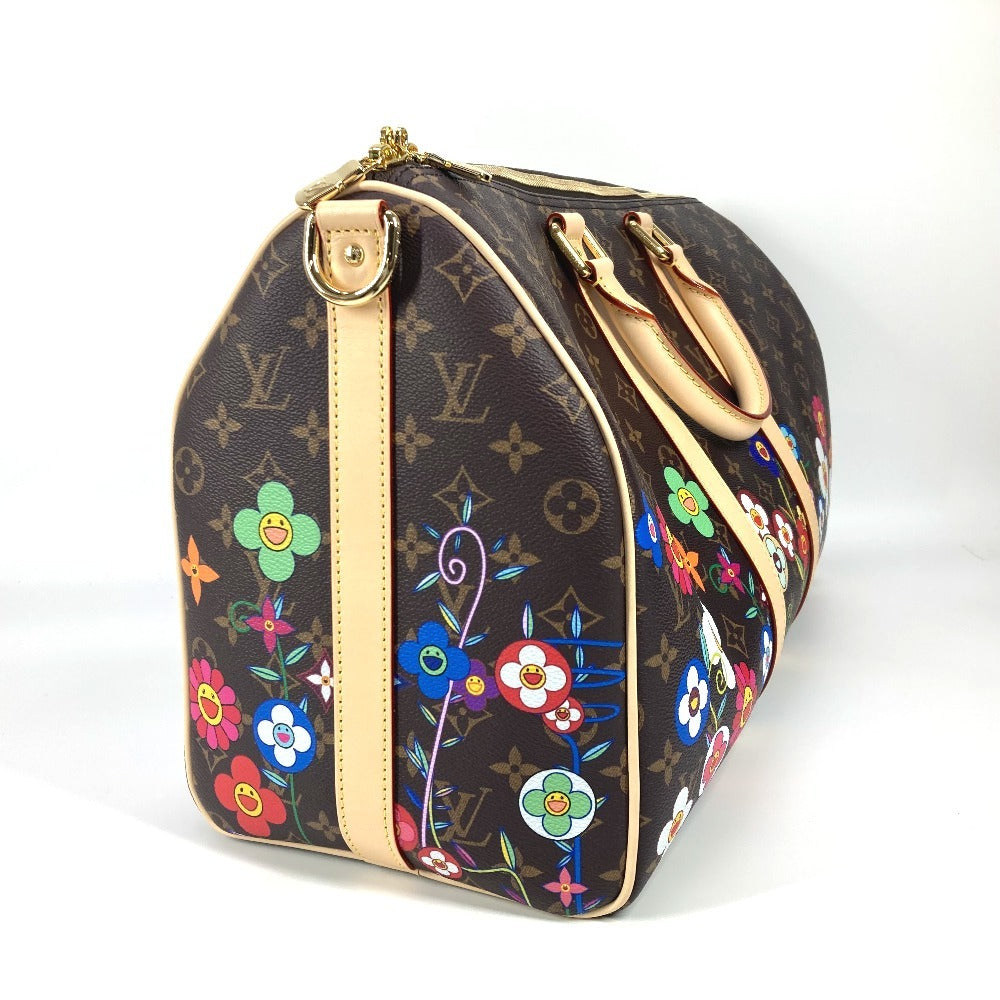 LOUIS VUITTON Boston Duffel bag Monogram canvas Brown Monogram Takashi Murakami LVxTK Keepall �Ebandouliere 45 Women(Unisex)