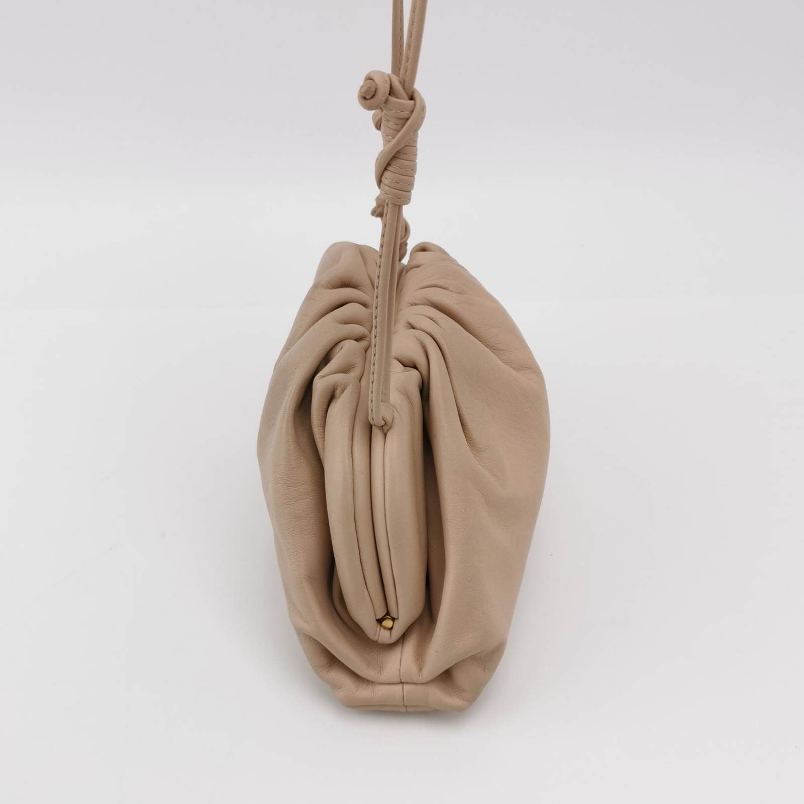 Bottega Veneta Pouch Mini Beige Nude Color Leather
