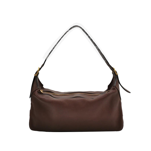 CELINE Romy Medium Hickory Brown Calfskin Leather Shoulder Bag